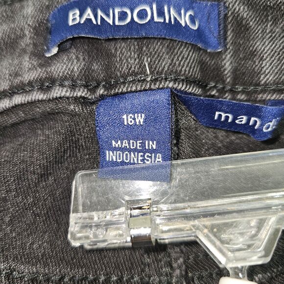 Bandolino Mandie Jeans 16W Dark Wash Straight Leg Made in Indonesia 34x26 - Picture 16 of 16